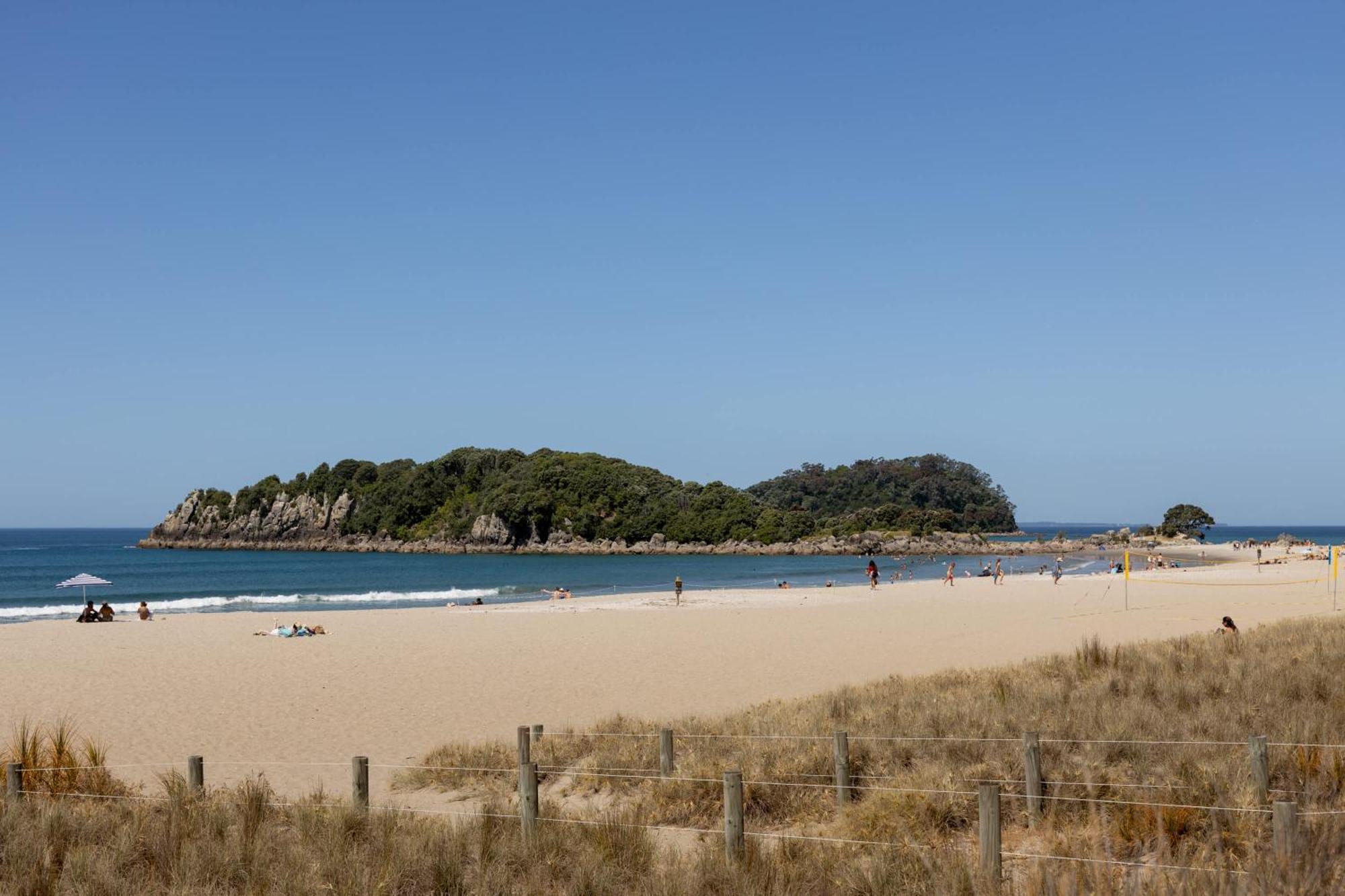 Oceanside Bliss - Absolute Beachfront - Uninterrupted Ocean Views With Pool Lägenhet Mount Maunganui Exteriör bild