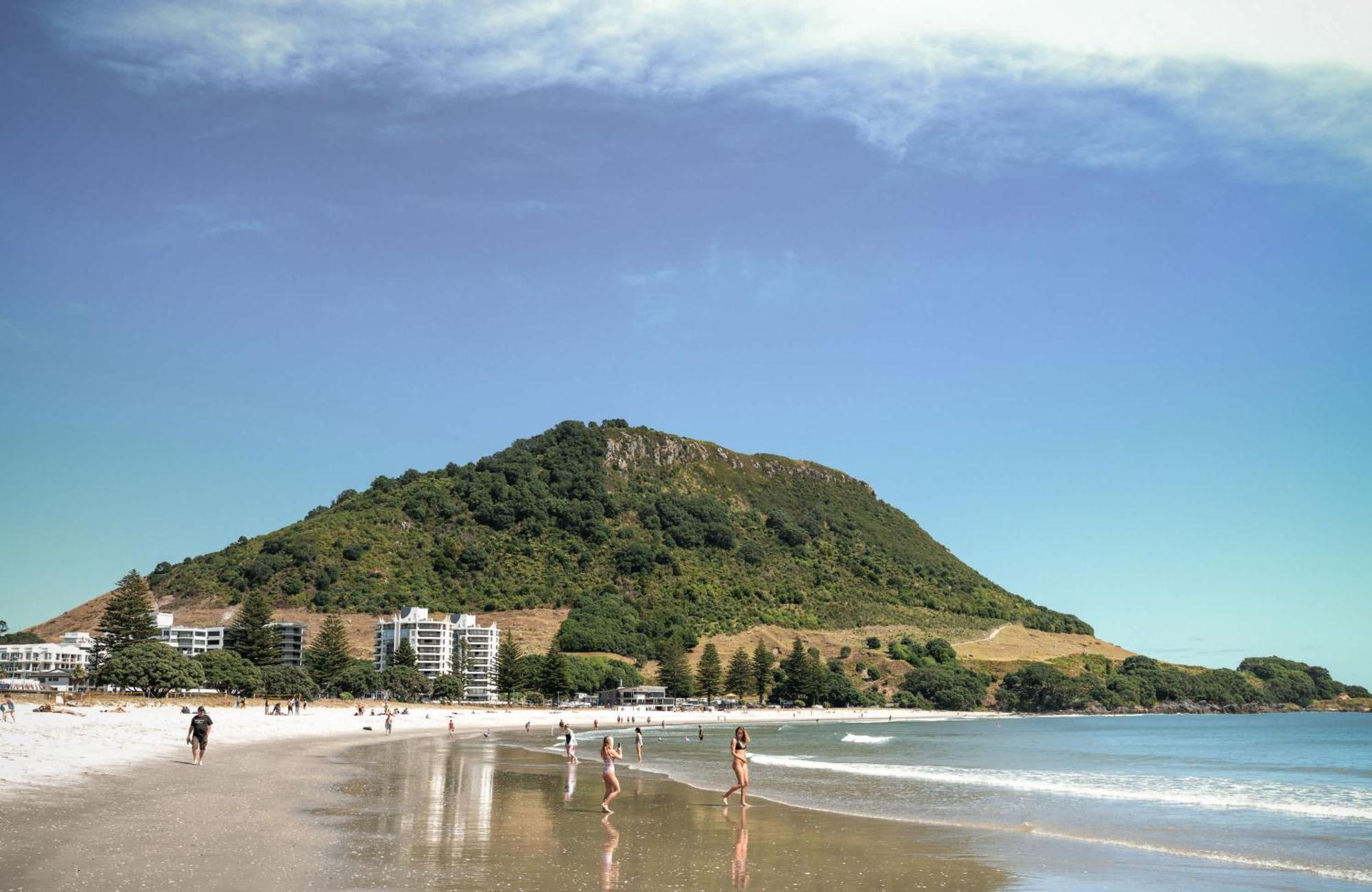 Oceanside Bliss - Absolute Beachfront - Uninterrupted Ocean Views With Pool Lägenhet Mount Maunganui Exteriör bild